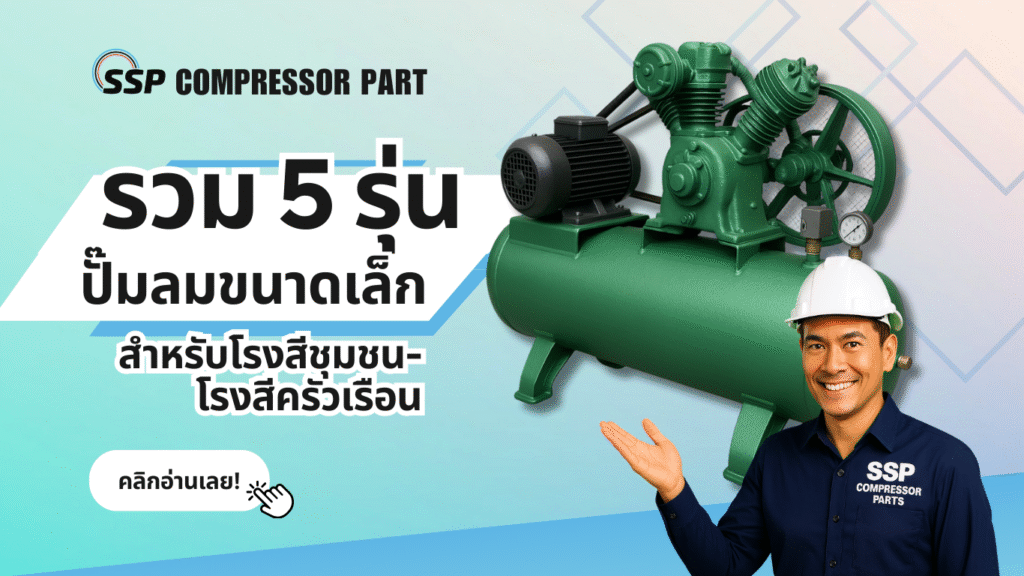 รวม 5 รุ่นปั๊มลมขนาดเล็ก สำหรับโรงสีชุมชน-โรงสีครัวเรือน