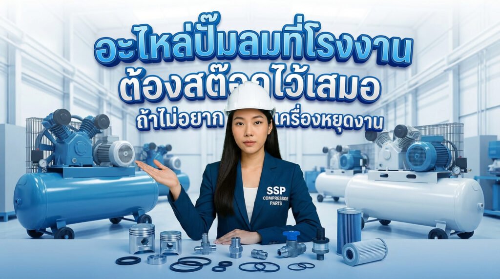 อะไหล่ปั๊มลมที่โรงงานต้องสต๊อกไว้เสมอ