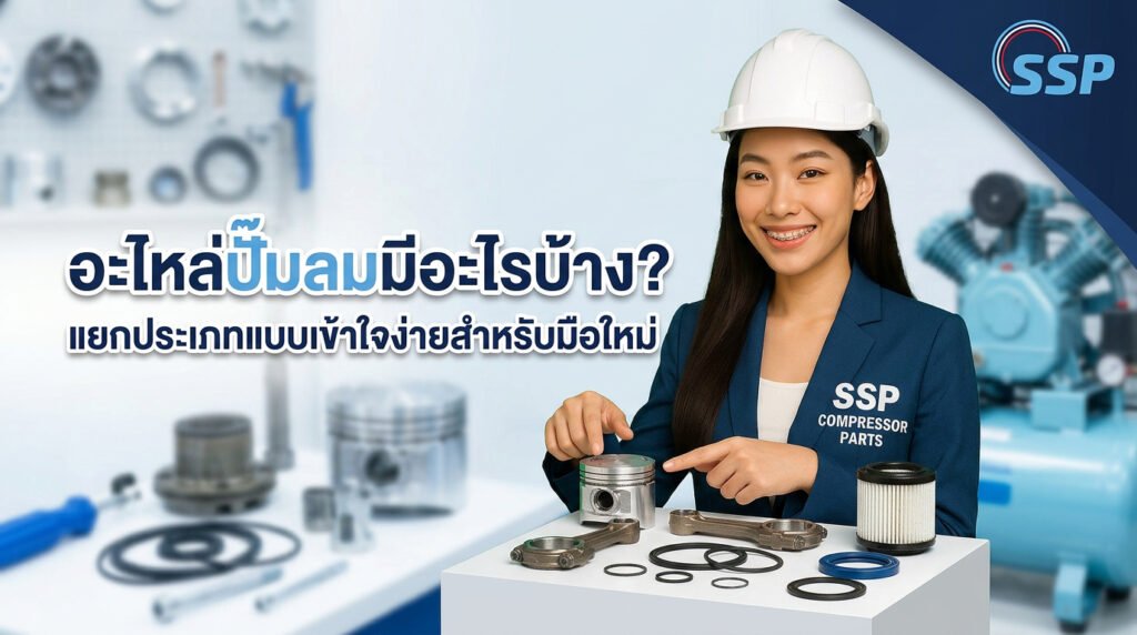 อะไหล่ปั๊มลมมีอะไรบ้าง? แยกประเภทแบบเข้าใจง่ายสำหรับมือใหม่