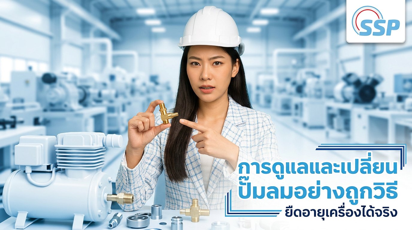 การดูแลและเปลี่ยนอะไหล่ปั๊มลมอย่างถูกวิธี ยืดอายุเครื่องได้จริง